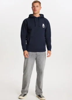 The Sting Hoodie met indigo tekstprint<Heren Sweaters En Hoodies