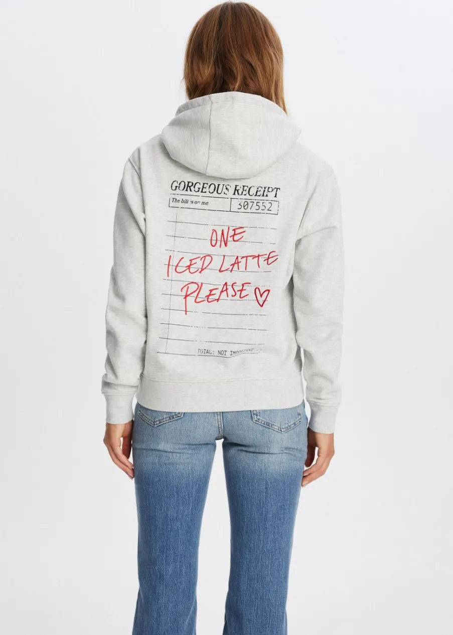 The Sting Hoodie met koffieprint<DAMES Sweaters En Hoodies