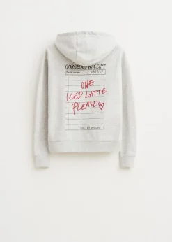 The Sting Hoodie met koffieprint<DAMES Sweaters En Hoodies