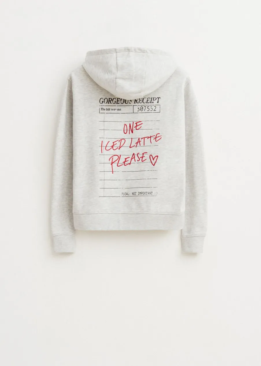 The Sting Hoodie met koffieprint<DAMES Sweaters En Hoodies