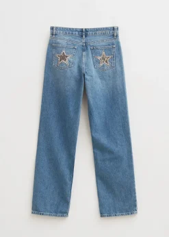 The Sting Jeans met sterren achterzakken<DAMES Jeans