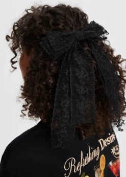 The Sting Kanten haarclip met strik<DAMES Haaraccessoires