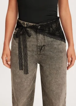 The Sting Kanten wrap sjaaltje<DAMES Sjaals