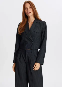 The Sting Korte blazer met strepen<DAMES Blazers En Gilets