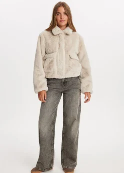 The Sting Korte faux fur jas<DAMES Jassen