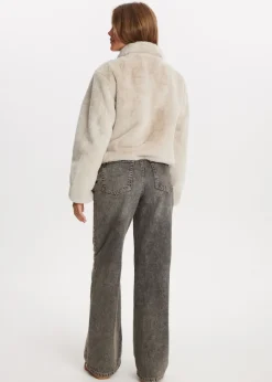 The Sting Korte faux fur jas<DAMES Jassen