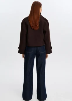 The Sting Korte wolmix jas<DAMES Jassen