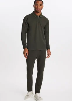 The Sting Lange mouwen polo met rits<Heren Polo's|T-Shirts