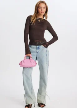 The Sting Lange mouwen top met kant<DAMES Tops