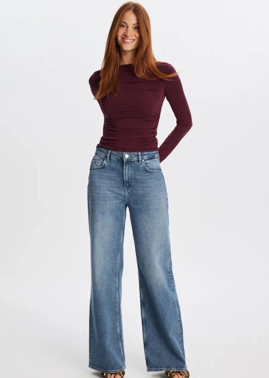 The Sting Lange mouwen top met plooien<DAMES Tops