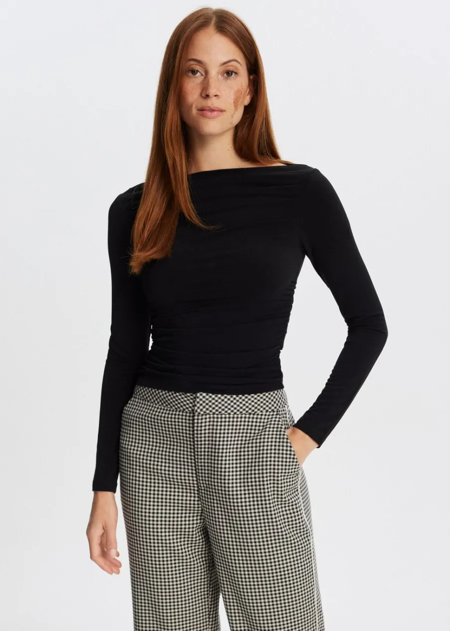 The Sting Lange mouwen top met plooien<DAMES Tops