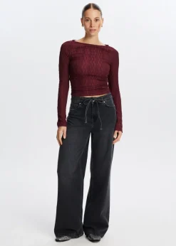 The Sting Lange mouwen top met structuur<DAMES Tops