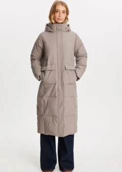 The Sting Lange puffer jacket<DAMES Jassen