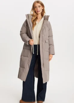 The Sting Lange puffer jacket<DAMES Jassen