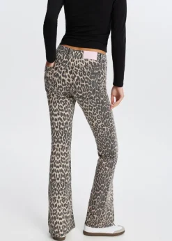 The Sting Leopard flared jeans<DAMES Jeans
