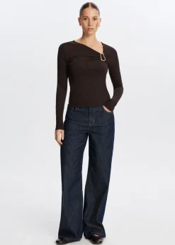 The Sting Longsleeve met gespdetail<DAMES T-Shirts