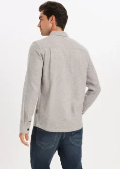 The Sting Melange overshirt<Heren Overshirts