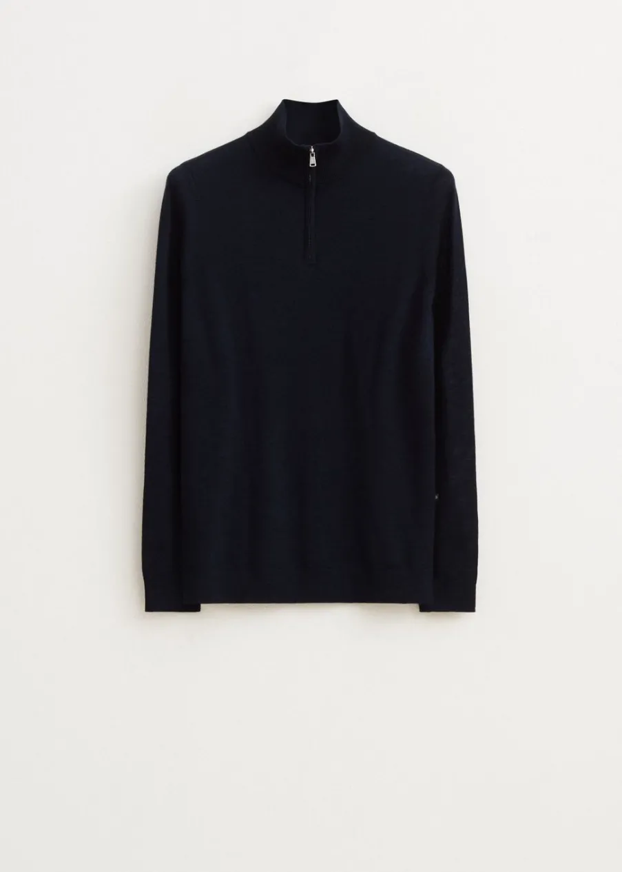 The Sting Merinowol half zip trui<Heren Truien En Vesten