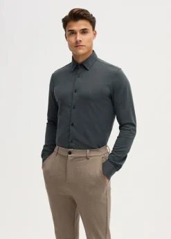 The Sting Overhemd piqué stretch<Heren Basics|Overhemden