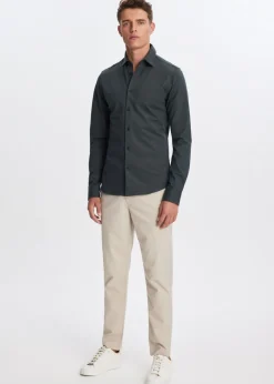 The Sting Overhemd piqué stretch<Heren Basics|Overhemden