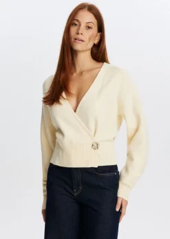 The Sting Overlap trui met knoop<DAMES Truien En Vesten