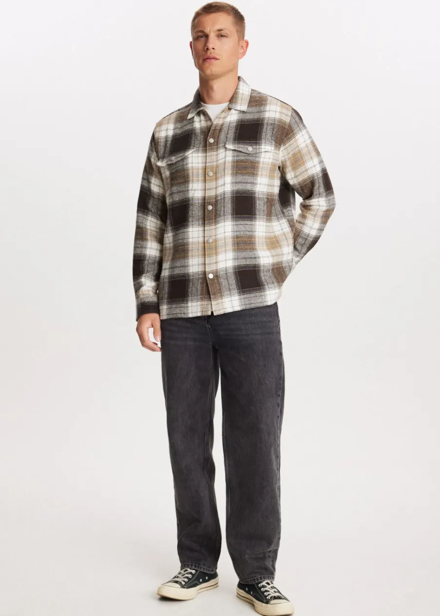 The Sting Overshirt met drukknopen<Heren Overshirts