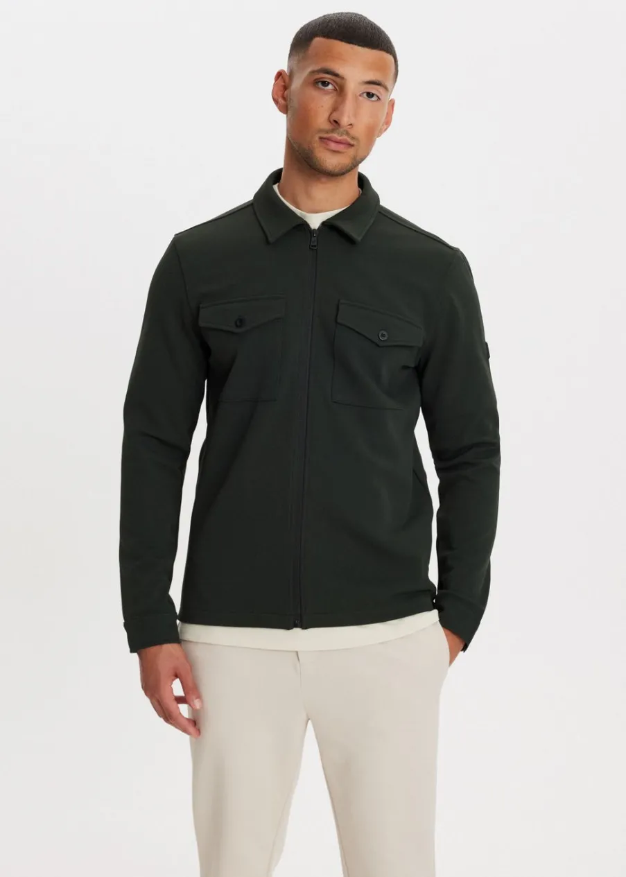 The Sting Overshirt met ritssluiting<Heren Overshirts