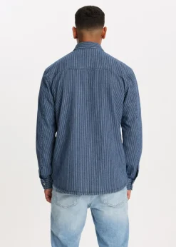 The Sting Overshirt met strepen<Heren Overshirts