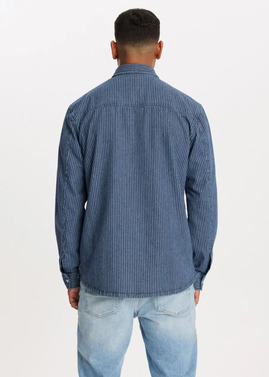 The Sting Overshirt met strepen<Heren Overshirts