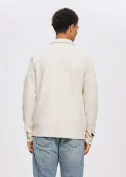 The Sting Overshirt met structuur<Heren Overshirts