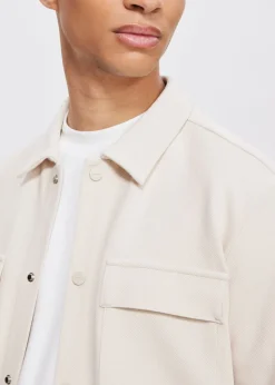 The Sting Overshirt met structuur<Heren Overshirts