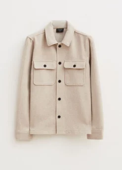 The Sting Overshirt met visgraatdetail<Heren Overshirts