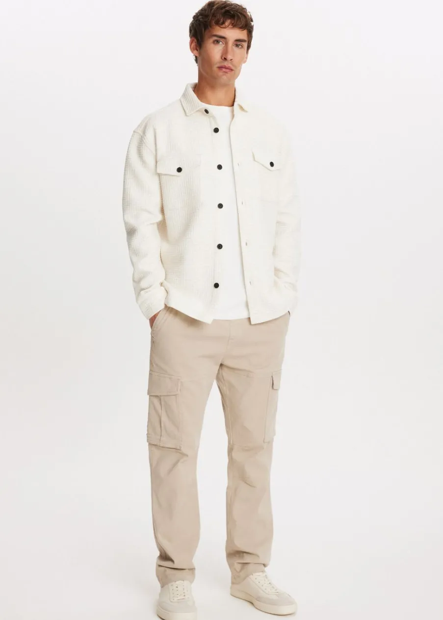 The Sting Overshirt met wafelstructuur<Heren Overshirts