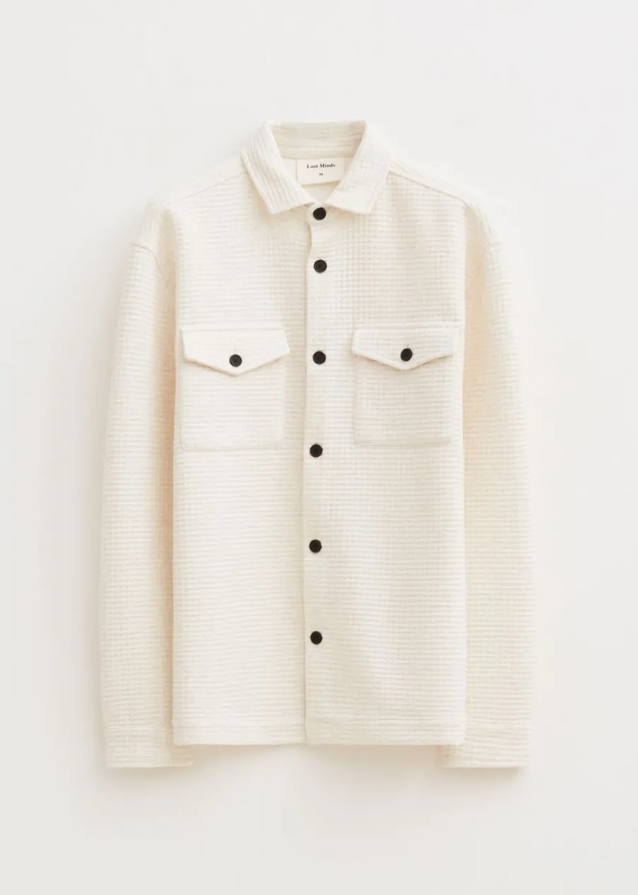 The Sting Overshirt met wafelstructuur<Heren Overshirts