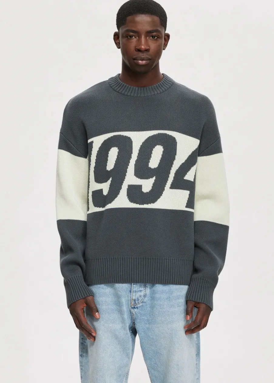 The Sting Oversized colorblok trui<Heren Truien En Vesten