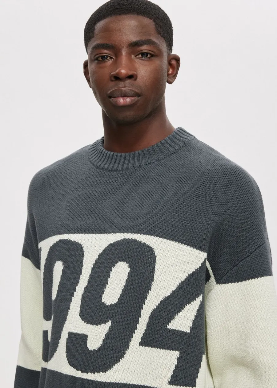 The Sting Oversized colorblok trui<Heren Truien En Vesten