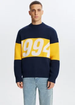 The Sting Oversized colorblok trui<Heren Truien En Vesten