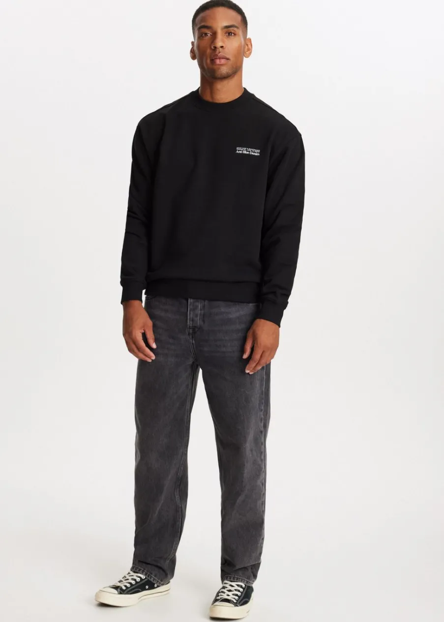 The Sting Oversized sweater met logo<Heren Sweaters En Hoodies