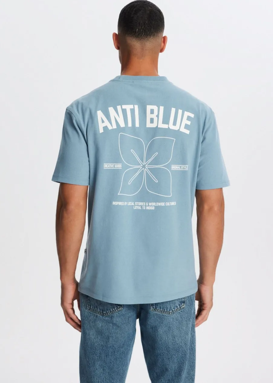 The Sting Oversized t-shirt met bloem<Heren T-Shirts