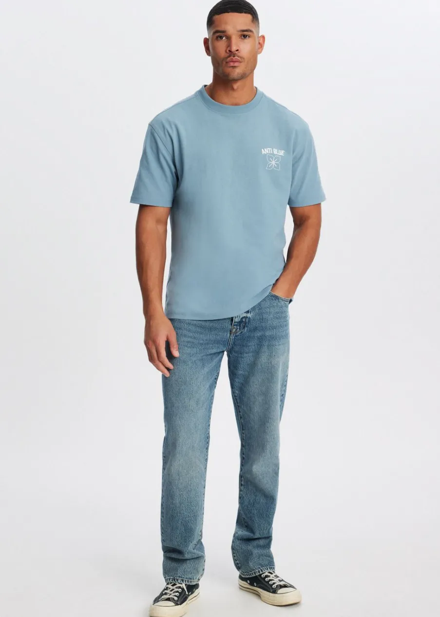 The Sting Oversized t-shirt met bloem<Heren T-Shirts