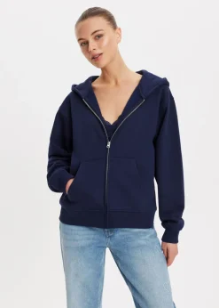 The Sting Oversized vest met rits<DAMES Basics|Truien En Vesten