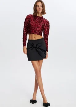 The Sting Pailletten top met lange mouwen<DAMES Tops