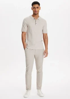 The Sting Pantalon met gemêleerde look<Heren Broeken