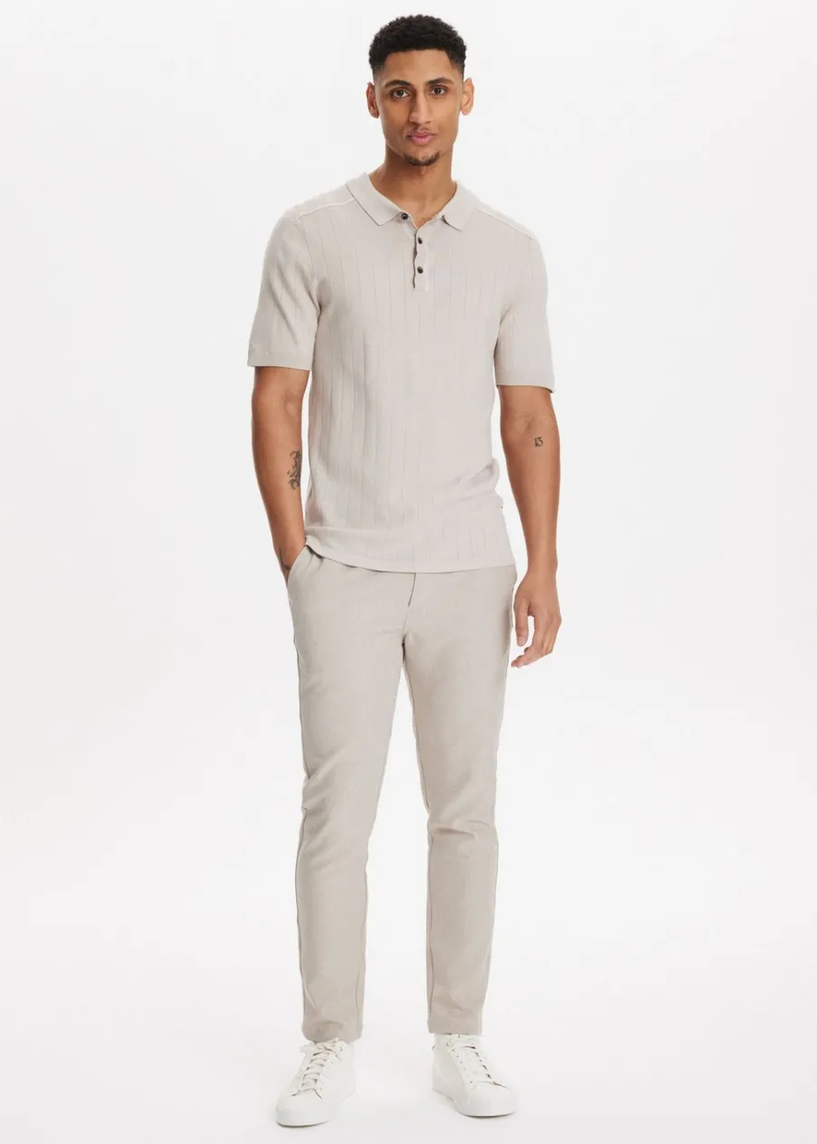 The Sting Pantalon met gemêleerde look<Heren Broeken