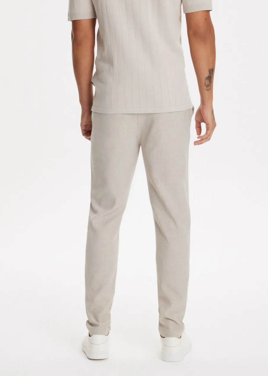 The Sting Pantalon met gemêleerde look<Heren Broeken