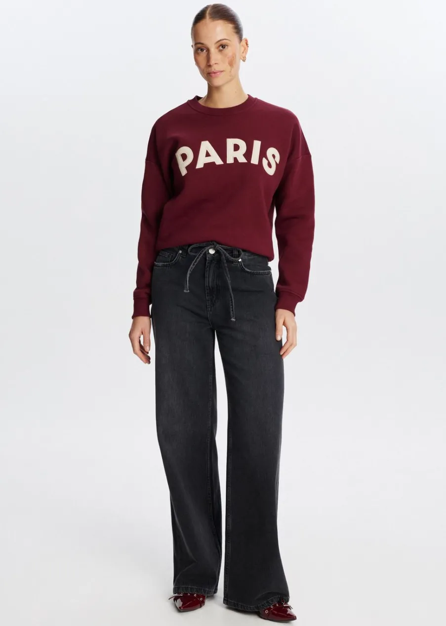 The Sting Paris geborduurde sweater<DAMES Sweaters En Hoodies