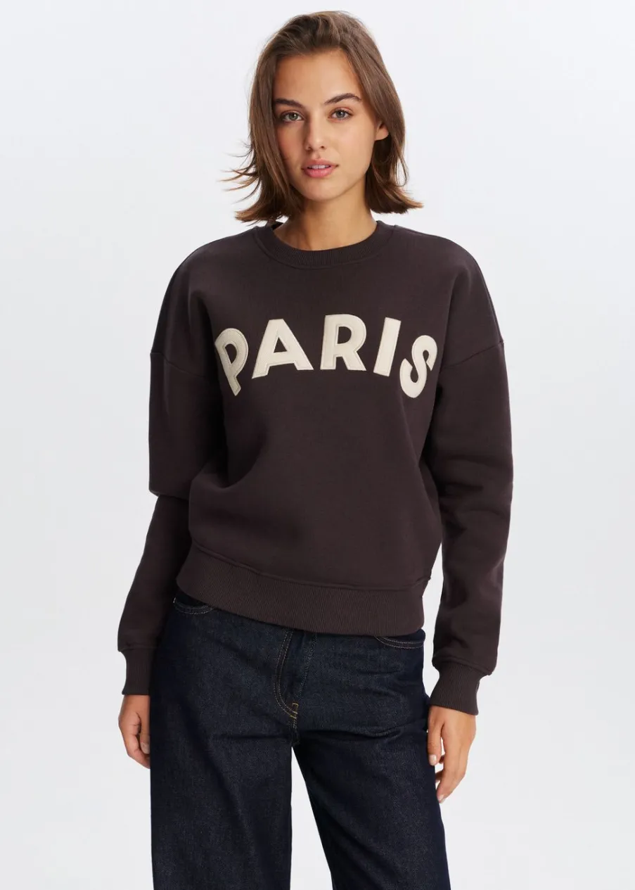 The Sting Paris geborduurde sweater<DAMES Sweaters En Hoodies