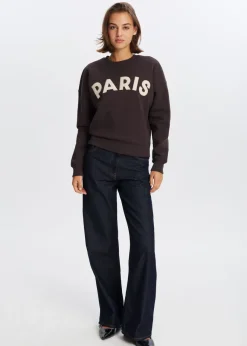 The Sting Paris geborduurde sweater<DAMES Sweaters En Hoodies
