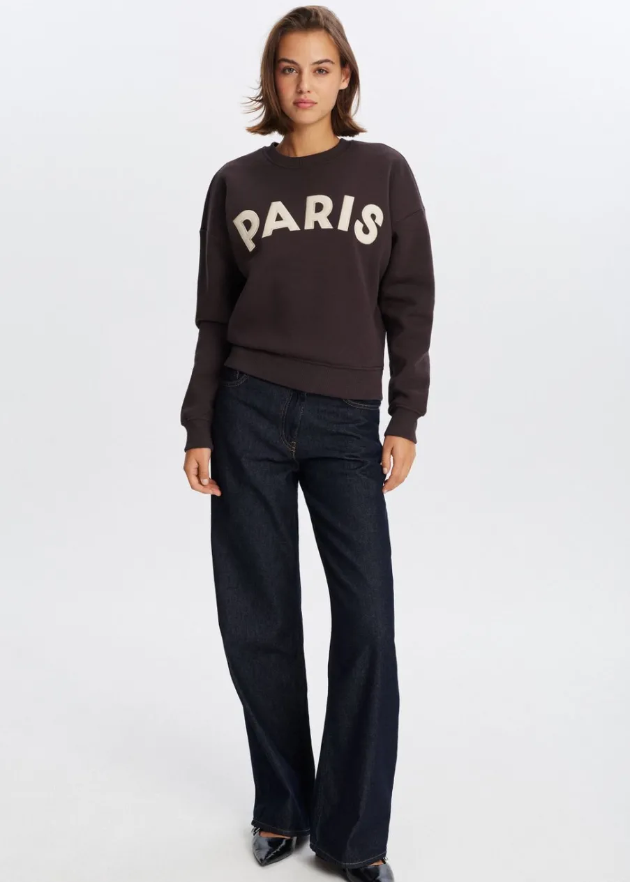 The Sting Paris geborduurde sweater<DAMES Sweaters En Hoodies