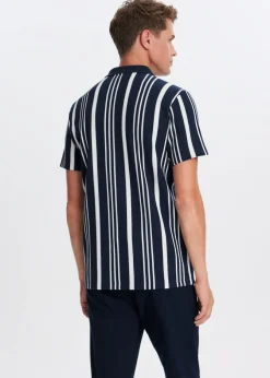 The Sting Polo half zip gestreept<Heren Polo's|T-Shirts